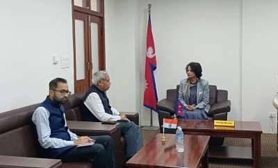  स्वास्थ्य मन्त्री गौतमसँग भारतीय राजदूतको भेट 